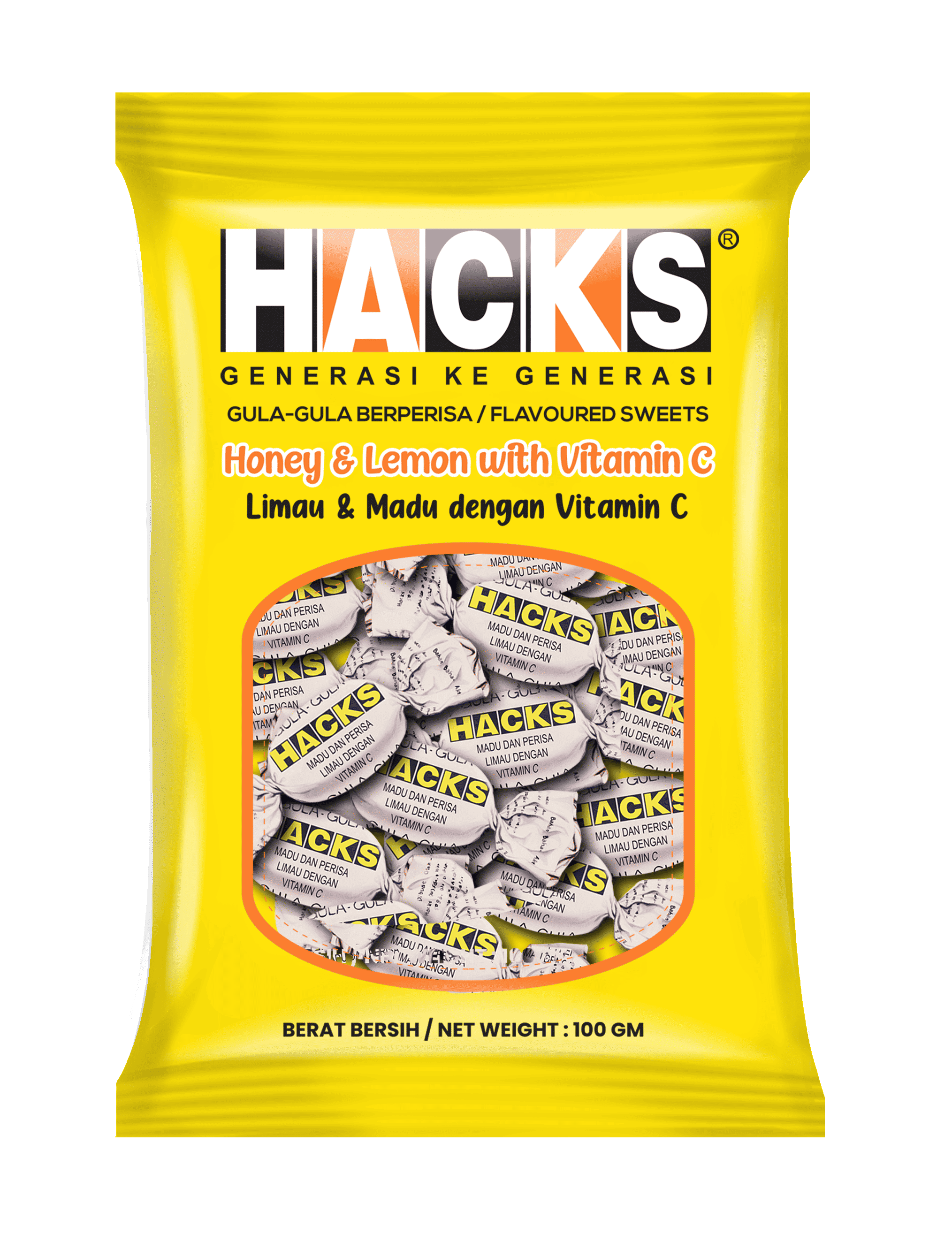 Hacks Honey Lemon 100g