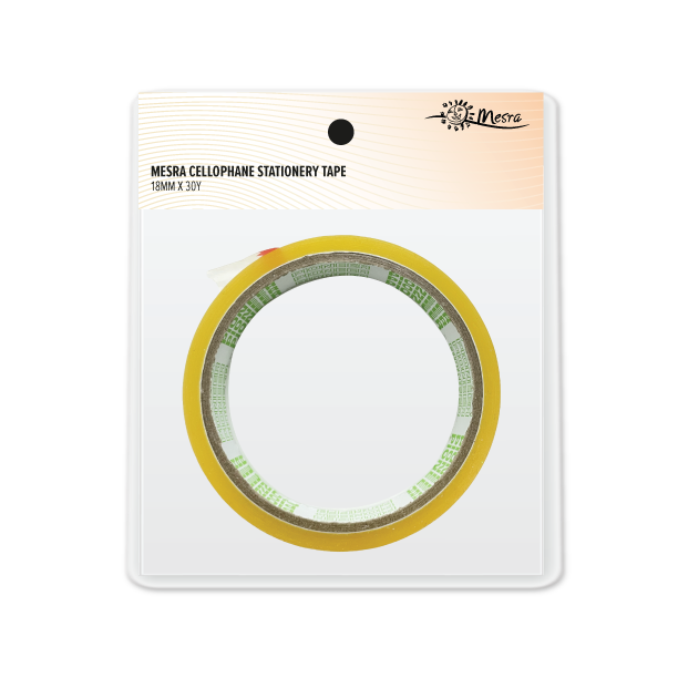 Mesra Cellophane Stationery Tape 18mm X 30Y